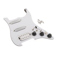Bothyi - Loaded Prewired Pickguard Ssh Pastillas Repuesto De Guitarra Para Guitarras Eléctricas Blanco