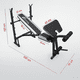 thumbnail image 3 of Banco Multifuncional Centurfit Gym Pecho Bicep 5 En 1 Pesas Gris, 3 of 5