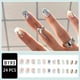 thumbnail image 1 of Glitter Sea Salt Ice Blue Sequins Press On Nails - Glossy Rhinestone False Nails for Women, 1 of 3