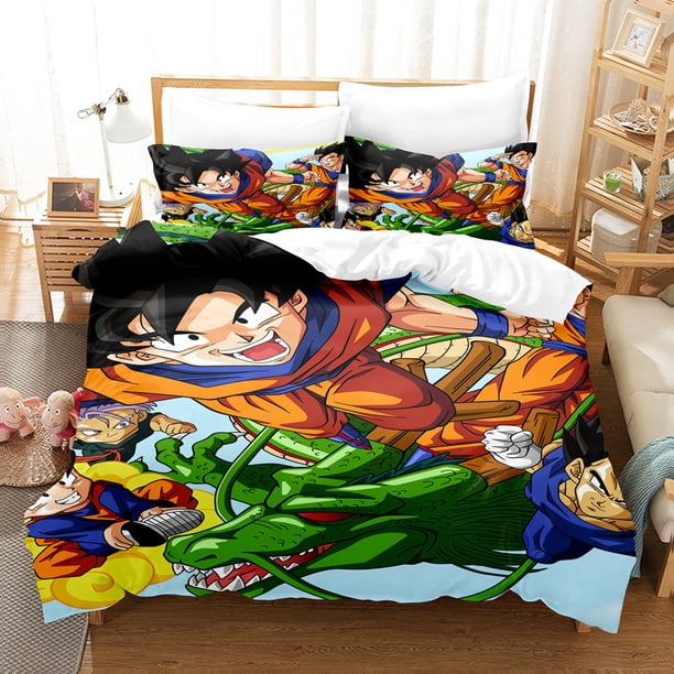 Dragon_Ball Dragon_Ball Bedding Set Sheet Set for Kids Adults,All Season Lightweight