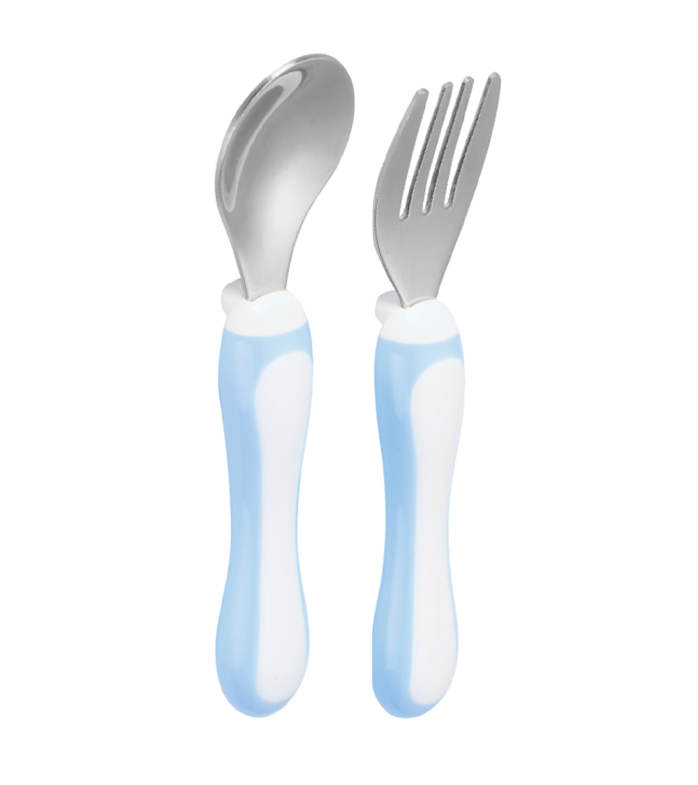 Pumucki - Set Cubiertos De Metal Celeste