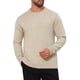 thumbnail image 4 of INSPIRE CHIC Suéter de Punto Suave de Cuello Redondo de Manga Larga Clásico de Color Sólido para Hombre L Caqui, 4 of 6