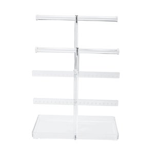 Ioensy - Organizador De Joyas De Acrílico Transparente, Soporte Para Pulseras, Brazaletes Y Pendientes