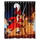 thumbnail image 1 of Cortina de ducha de Peter Pan de gran diseño, juego de cortinas de baño con ganchos, tamaño 60 x 72 pulgadas, 1 of 3