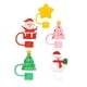 thumbnail image 1 of Tapas De Paja De Navidad A Prueba De Polvo Vacaciones Adorable Adorno De Paja De Navidad 5 Piezas, 1 of 3