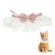 thumbnail image 1 of Uxcell Collar de Encaje para Gatos con Lazo, Bandana con Volantes de Encaje Ajustable y Desprendible Rosa M Adecuado para Gatitos y Cachorros Pequeños, 1 of 7
