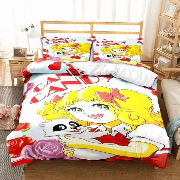 Manga Candy Candy Bedding Set Duvet Cover Bed Set Quilt Cover Pillowcase Comforter Boys Adult Bedding Set