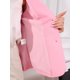 thumbnail image 5 of INSPIRE CHIC Blazer de algodón y lino de manga corta de verano para mujer de Halloween, casual de negocios para oficina y uso casual S Rosa, 5 of 6