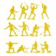 thumbnail image 3 of Toy Soldiers TimMee Plastic Army Men amarillo, 48 piezas, fabricado en EE. UU., 3 of 5