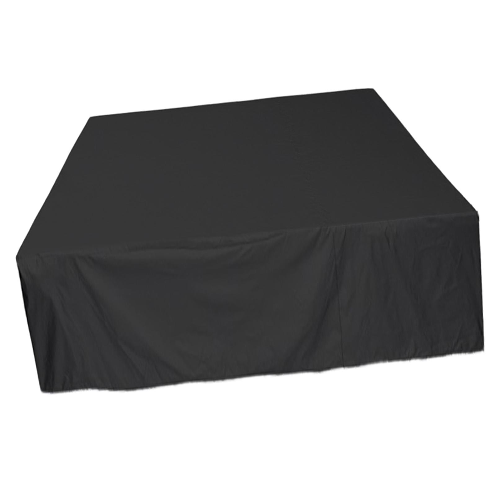 Ioensy - Spa Piscina Bañera Cubierta Antipolvo Jardín Impermeable 244X244X90Cm Negro