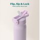 thumbnail image 4 of Botella REDUCE 680 ml Aislada con Tapa Flip‑Top Lila, 4 of 7