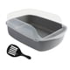 thumbnail image 1 of Caja De Arena Para Gatos Suministros Duraderos Para Mascotas Pequeñas Gatos De Interior Conejo Gris, 1 of 5
