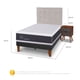 thumbnail image 3 of Cama Europea Curve New Ortopedic 1.5 Plazas Tigris S/T, 3 of 10