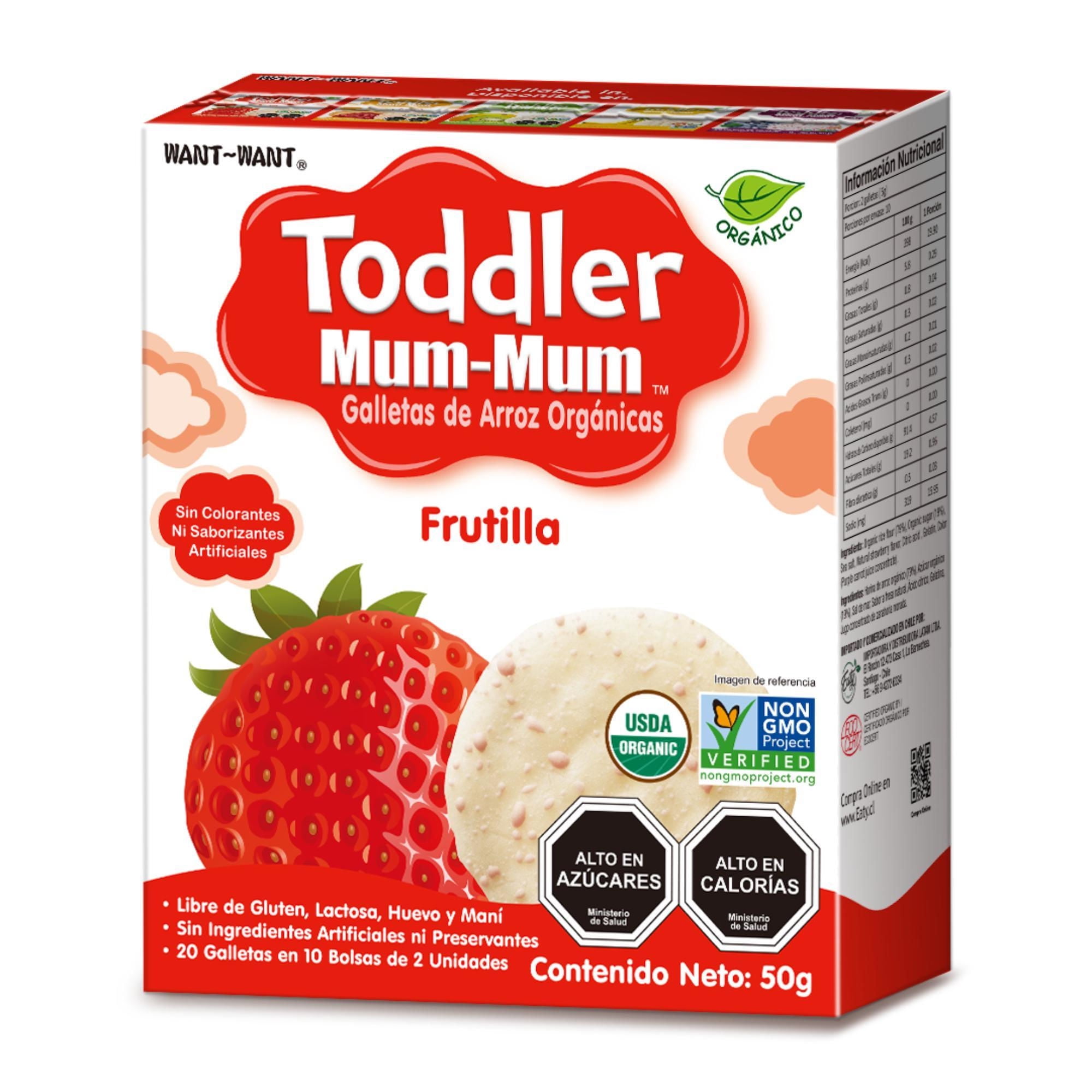 Galleta Toddler Mum-mum Sabor Frutilla 50gr