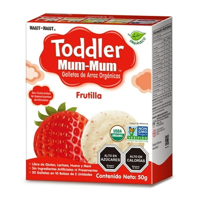 Galleta Toddler Mum-Mum Sabor Frutilla 50Gr