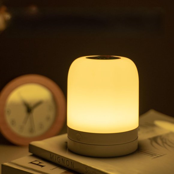 Lámpara nocturna ELITUN RGB regulable con control táctil