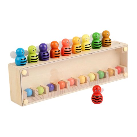 Bothyi - Juego De Combinación De Colores, Aprendizaje Temprano Para Fiestas, Abeja Colorida, Juguete Educativo