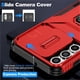thumbnail image 5 of Funda Armada para Samsung Galaxy A16 con Tapa Deslizante y Soporte Magnético Giratorio Rojo, 5 of 5