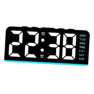 Bothyi - Reloj Despertador Digital Con Luz Nocturna Led Para Dormitorio De Estilo Rústico, Sala De Estudio, Luz Azul.