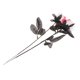 thumbnail image 2 of Rosas Artificiales Con Globos Oculares Fiesta De Disfraces De Halloween Blanco Con Rojo, 2 of 5