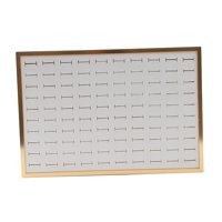 Magideal - Bandeja De Exhibición De Joyería, Escaparate De Exhibición De Pendientes, Almacenamiento De Joyería De Mesa Para Mujer, Soporte Para Pendientes, Acces Beige 100 Agujeros