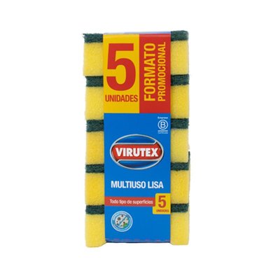 Esponja Lisa X5 Clásica 5 Un Virutex