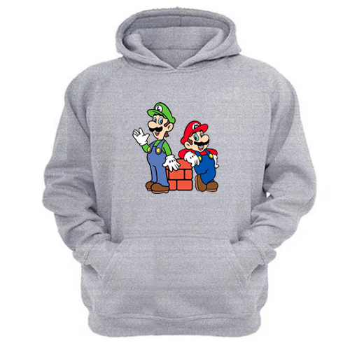 Genérico - Polerón Canguro Plomero Rojo Gris Claro Talla M Unisex