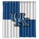 thumbnail image 1 of Cortina de ducha Kentucky Wildcats, juego de cortina de baño con ganchos, tamaño 66 x 72 pulgadas, 1 of 3