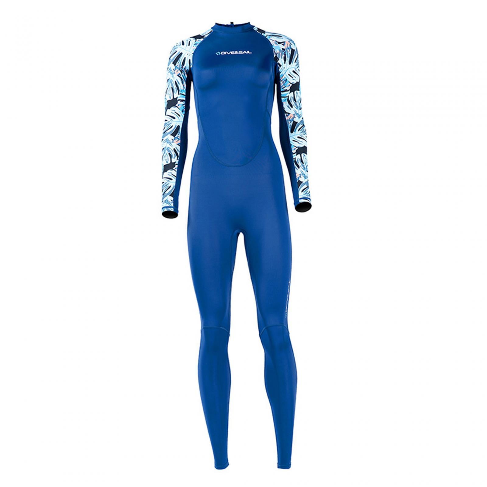 Magideal - Traje De Neopreno Para Mujer Traje De Baño Traje De Buceo Traje De Neopreno Para Snorkel Kayak Natación Azul