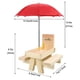 thumbnail image 2 of Comedero para ardillas MIXXIDEA de madera maciza con paraguas, 2 of 9