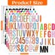 thumbnail image 2 of Pegatinas AZUREAL 1000 uds 5 cm Letras/Números Vinilo Impermeable, 2 of 7