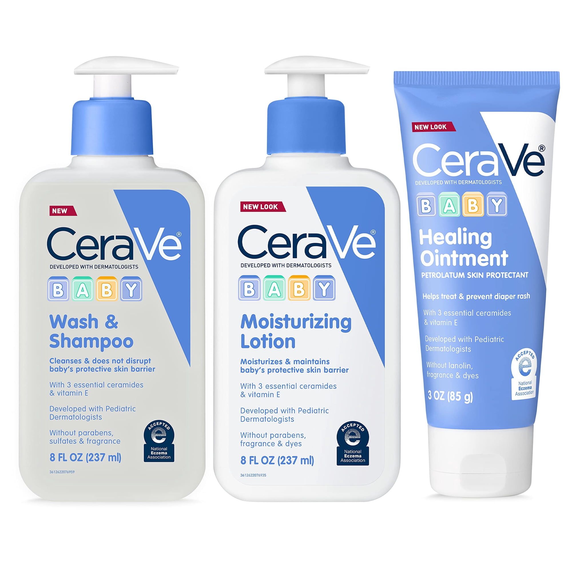 Set De Baño Para Bebés Cerave Baby Wash & Shampoo 240 Ml + Loción 240 Ml
