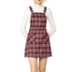 thumbnail image 5 of INSPIRE CHIC Vestido de Tirantes Ajustables a Cuadros para Mujer, Regreso a Clases, L Rojo, 5 of 8