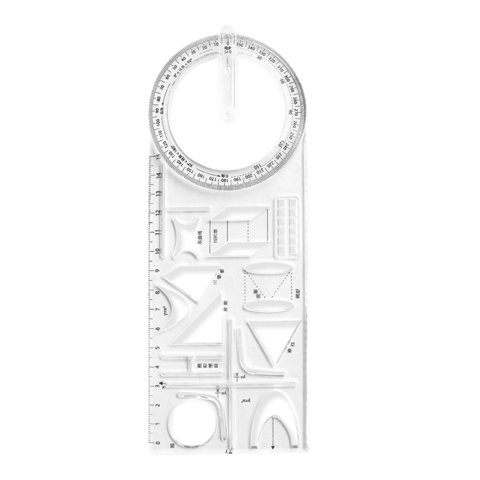 Ioensy - Regla Geométrica Multifuncional Para Arquitectura Artística, Diseño De Enseñanza De Matemáticas, Escuela Secundaria