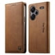 thumbnail image 1 of Funda Billetera de Cuero para [Xiaomi Redmi Note 13 Pro Plus], Bloqueo RFID, Tarjetas y Soporte Marrón, 1 of 5