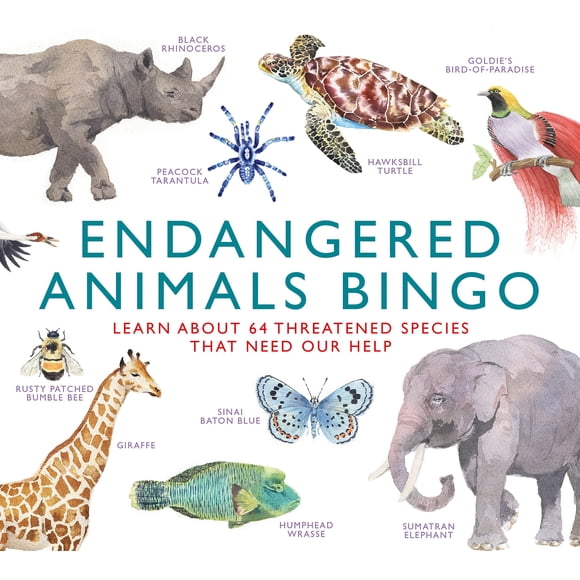 Juego de mesa Laurence King Bingo de animales en peligro de extinción