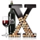 thumbnail image 1 of Soporte de corcho para vino HouseVines, metal, con monograma y letras, decoración artística, 1 of 7