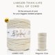 thumbnail image 2 of Cuerda de macramé Bochiknot 3 mm 650 yds Algodón Blanco Leche, 2 of 3