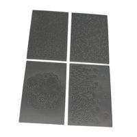 Bothyi - 4 Láminas De Textura De Arcilla Para Manualidades, Decoración De Fondant, Sellos De Arcilla, Tapetes