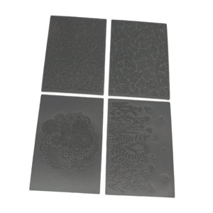 Bothyi - 4 Láminas De Textura De Arcilla Para Manualidades, Decoración De Fondant, Sellos De Arcilla, Tapetes
