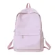 thumbnail image 1 of Fashion Zipper Solid Color Waterproof Backpack Students Casual Large Capacity Schoolbag Girl School Books Stationery Bags, 1 of 3