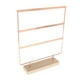 thumbnail image 4 of Organizador De Aretes De Joyería De 3 Niveles Con Base De Madera Para Mesita De Noche, Tienda, Rosa Dorado, 4 of 5