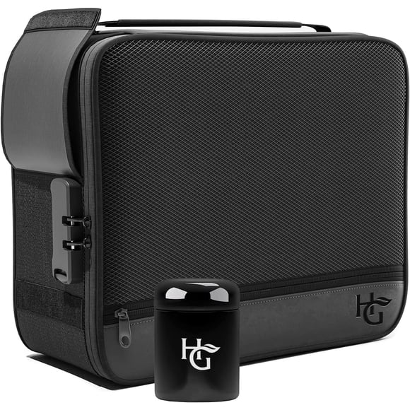 Bolsa a prueba de olores Herb Guard 5 oz con cremallera YKK – Negra
