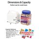 thumbnail image 4 of Cajas tipo gable Happyhiram 50 unidades 15 × 9 × 9 cm blancas, 4 of 6