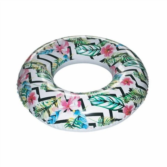 Flotador Inflable para Piscina Playtek PT8024 Estampado Floral Tropical