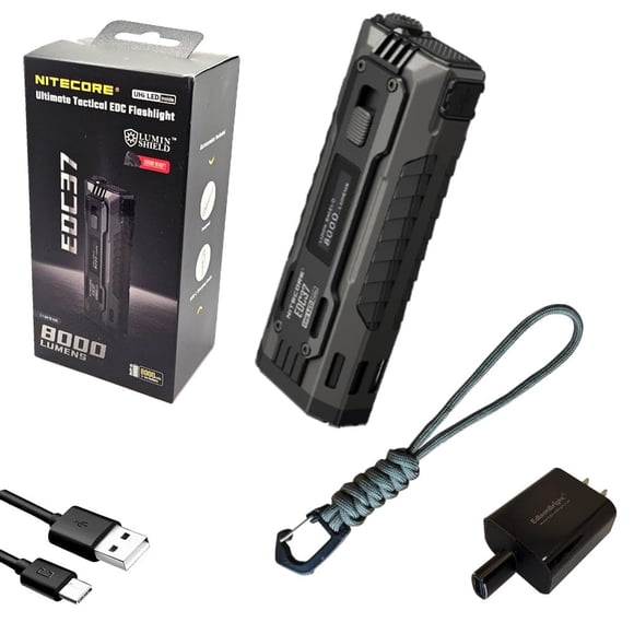 Linterna Nitecore EDC37 8000 lm recargable por USB