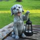 thumbnail image 2 of Escultura de Perro Yewanye con Linterna Solar – Regalo Decorativo, 2 of 9