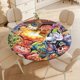 thumbnail image 4 of Garbage Pail Kids theme Fitted Round Tablecloths Elastic Edged Table Covers Waterproof Table Cloth For Kitchen Holiday Party Tables Decor 120cm, 4 of 6