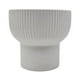 thumbnail image 2 of Macetero Maceta De Ceramica Copon Lineas Blanco Mate L, 2 of 6
