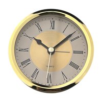 Bothyi - Reloj Redondo Con Inserto Moderno Con Números Romanos Para Sala De Estar, Dormitorio, Escuela, Dorado